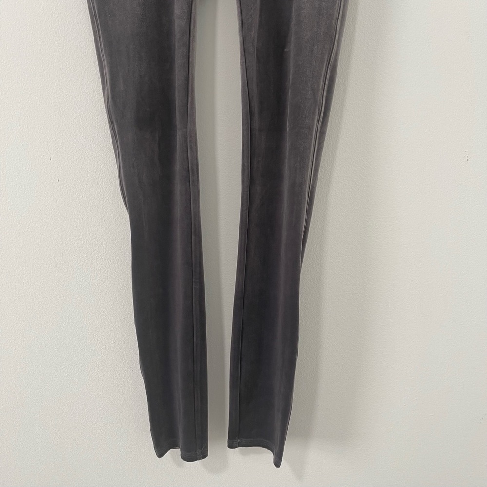 SPANX Grey Velvet Tummy Control High Waisted Tights Leggings Size M - Picture 5 of 11